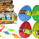 Hatching Magic Dinosaur Egg Growing 6 Cm Colorful.