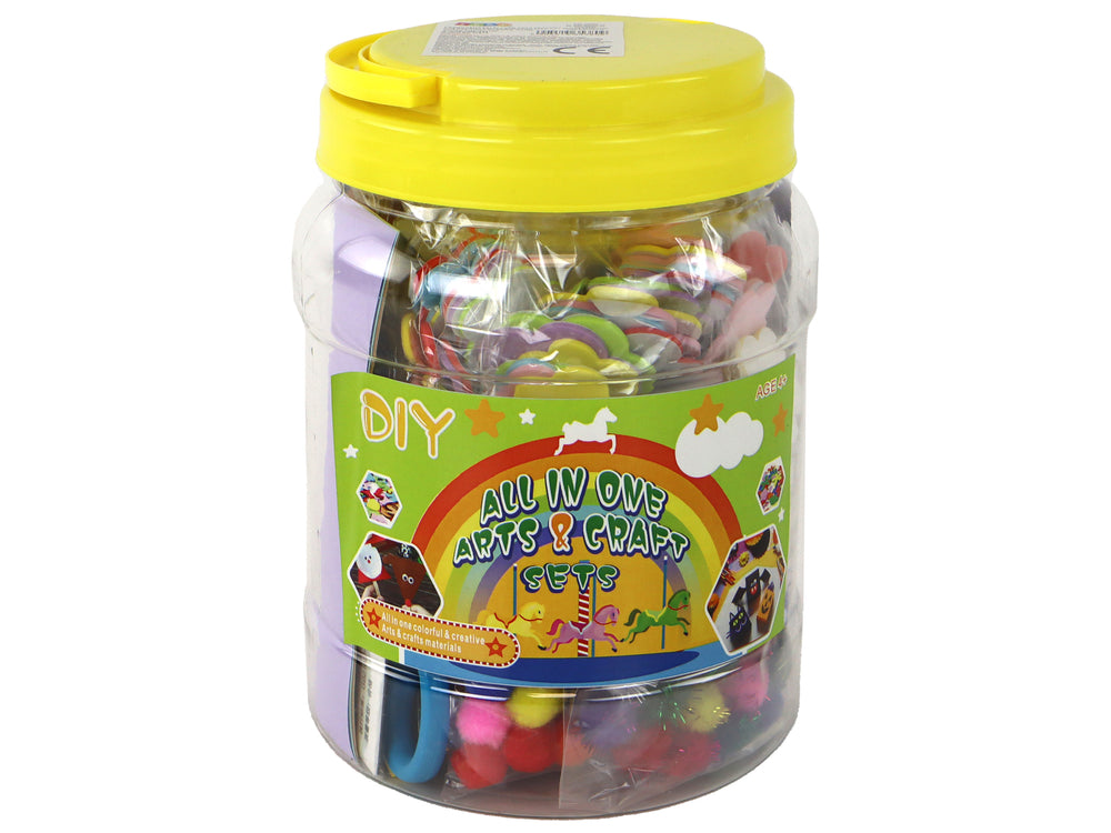Creative Artistic Set In A Diy Jar