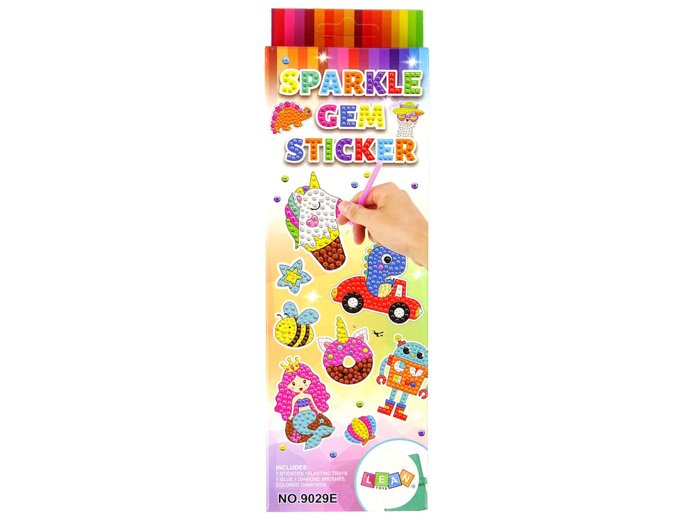 Diamond Embroidery Sticker Set Dinosaurs Mosaic