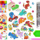 Diamond Embroidery Sticker Set Dinosaurs Mosaic