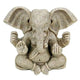 Statua Ganesh In Sabbia E Resina --set Da 2 Pz - 8 Cm