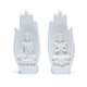 Namaste Mudra Handen Met Boeddha's Wit - 11x21cm