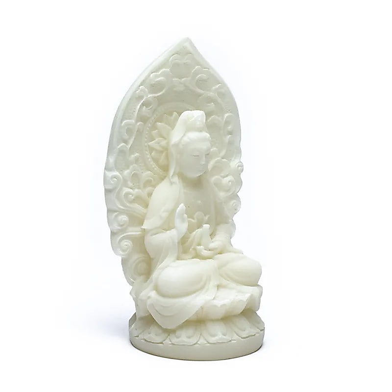 Biała statuetka Quan Yin - 12 cm