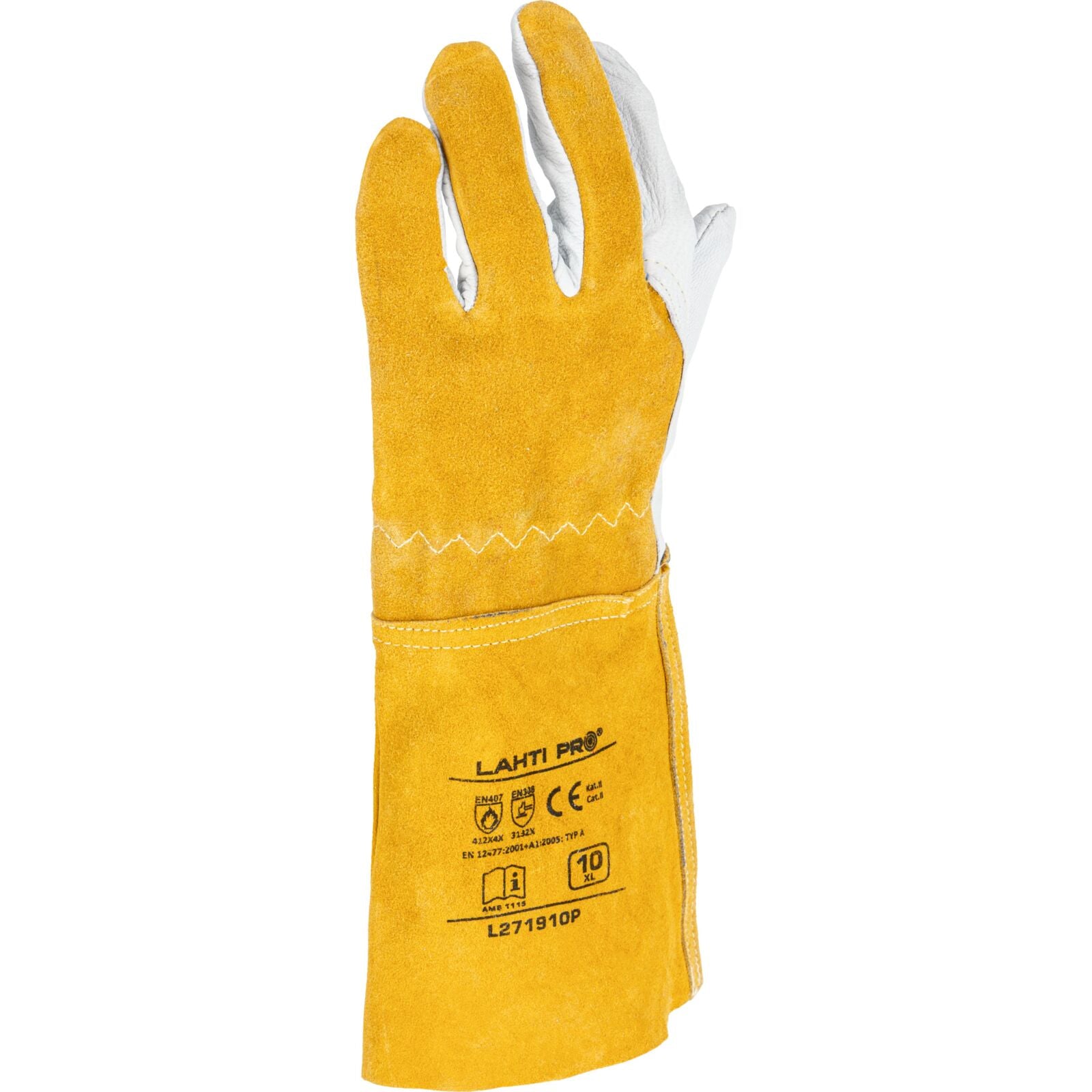 Gloves Welding Goat Leather L271910p Card Ce Lahti