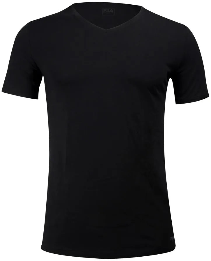 T-shirt Homme Fila Col V Fit Noir