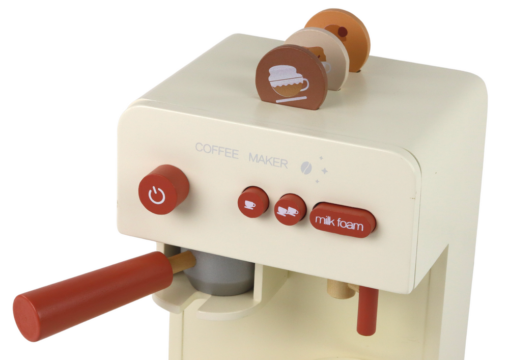 Wooden Coffee Maker Toy Cup