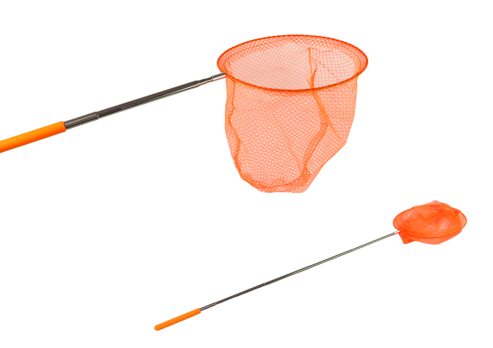 Butterfly Net Insect Folding Telescopic 85 Cm Orange