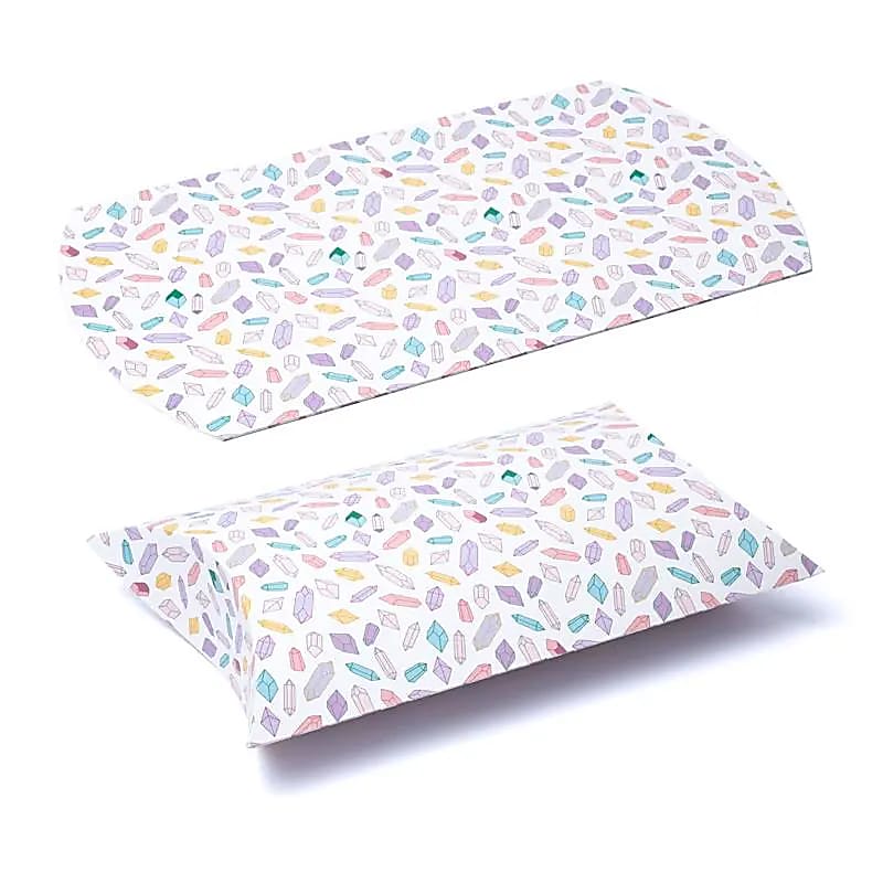 Kuddlåda L Flerfärgade diamanter - 23,5x20,3cm Paket med 10 st