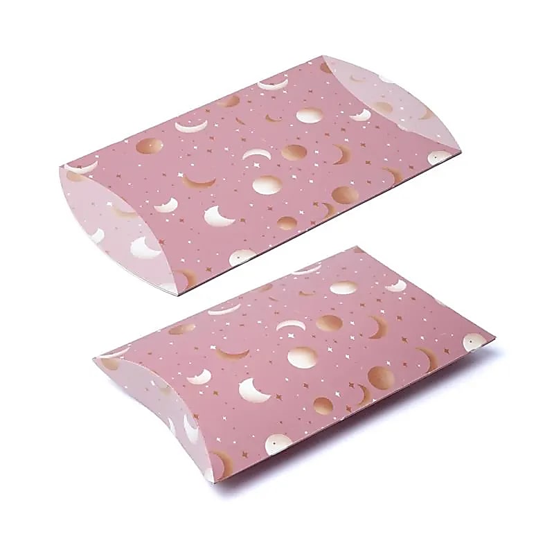 Kuddlåda M Pink Moon And Stars - 20x16,5cm Paket med 10 st
