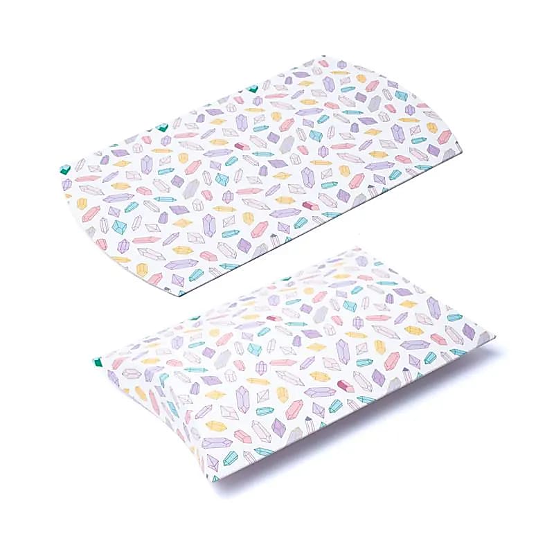 Pillow Box M Mehrfarbige Diamanten – 20 x 16,5 cm, Packung mit 10 Stück