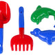 Sand Accessories 4 Piece Sand Set Shovel Rake Moulds