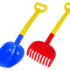 Shovel And Rake Large Bicolour Sand Set