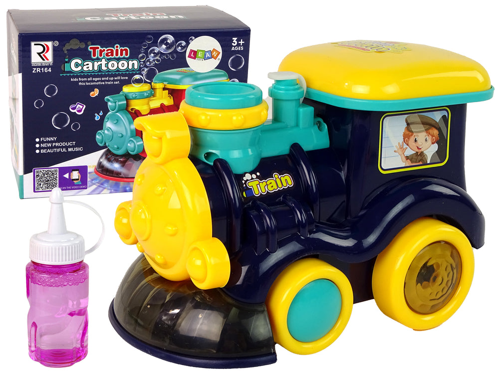 Soap Bubble Locomotive Rides Light Sounds Blue