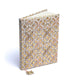 Carnet Velours Beige/doré Avec Fleur De Vie - 20x15 Cm