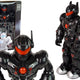 Interactive Robot Walks Sound Lights Black