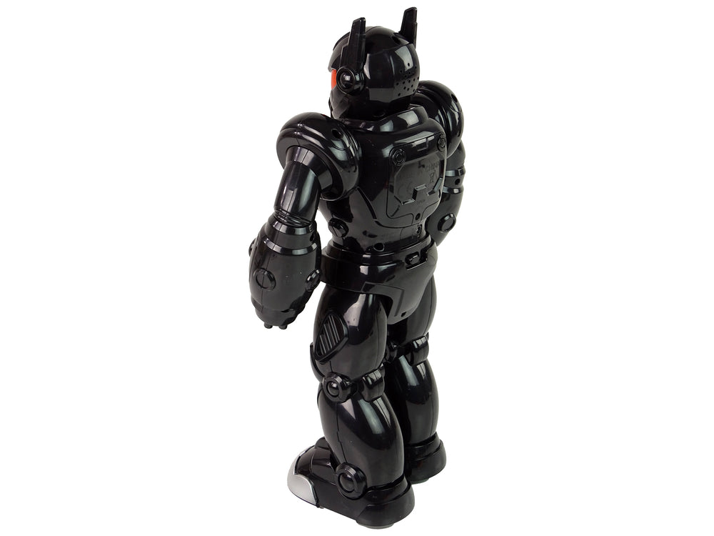Interactive Robot Walks Sound Lights Black