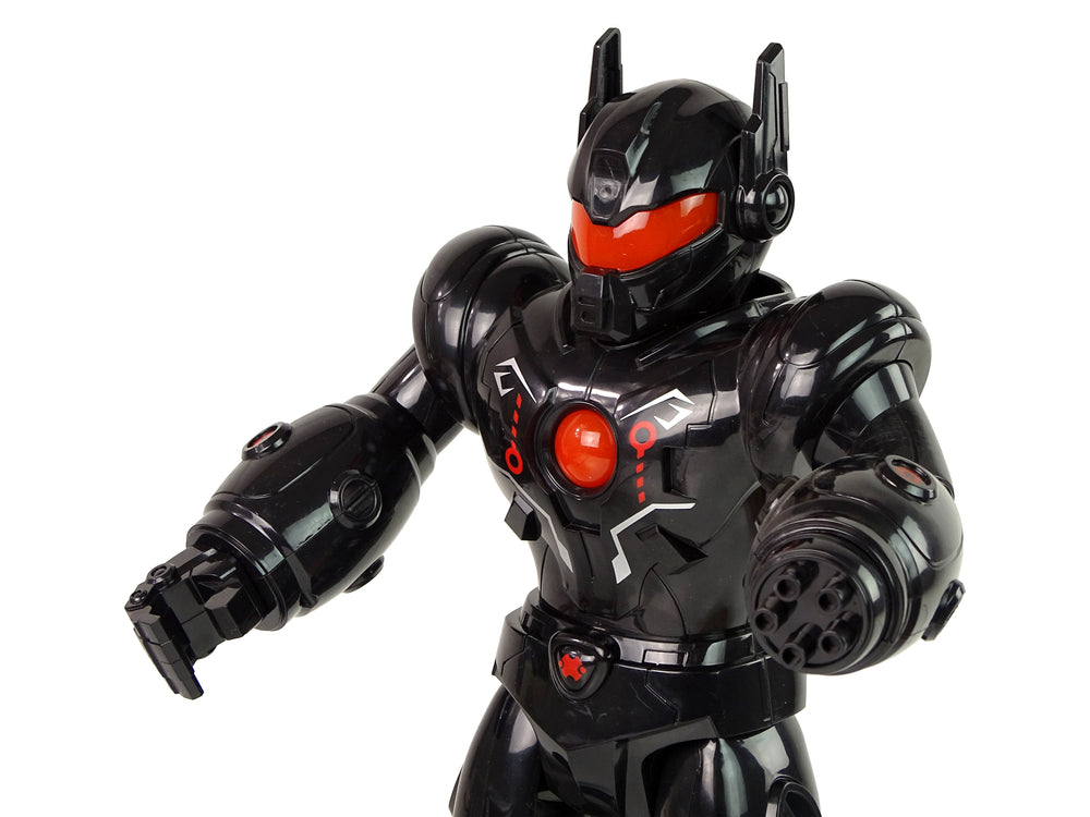Interactive Robot Walks Sound Lights Black