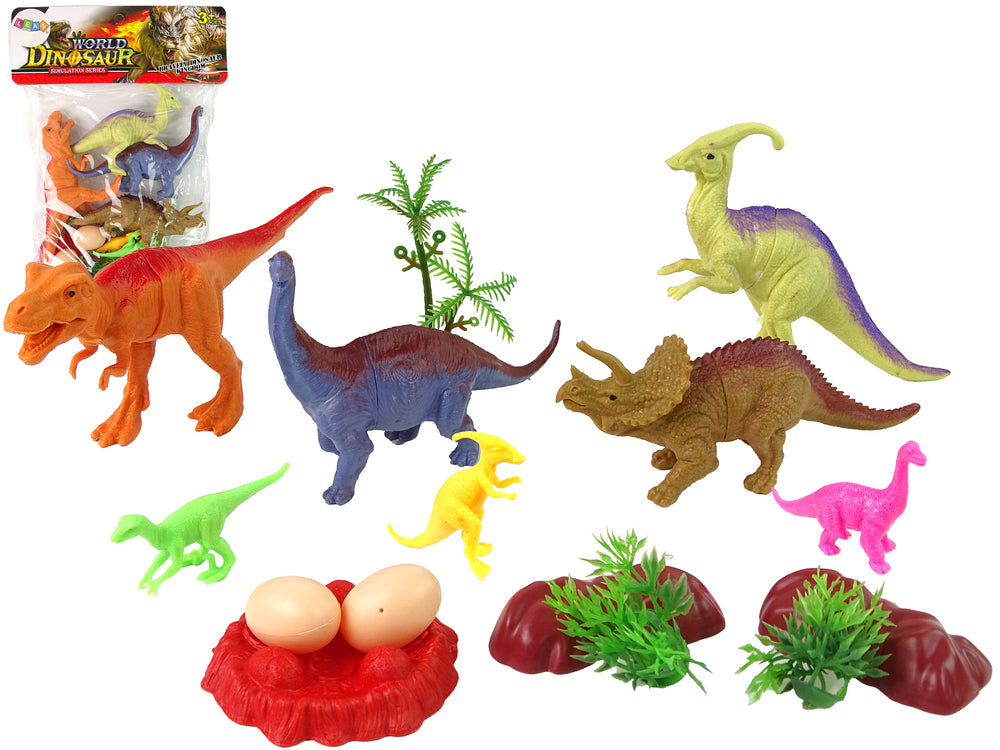 Set Dinosaurierfiguren mit Zubehör, 15-teilig