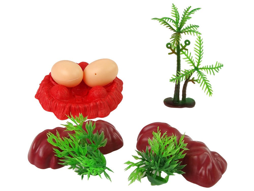 Set Dinosaurierfiguren mit Zubehör, 15-teilig