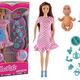 Pregnant Mom Baby Doll Pink Dress Accessories