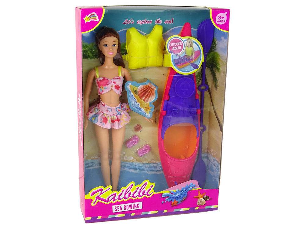 Set Doll Accessories Kayak Pink