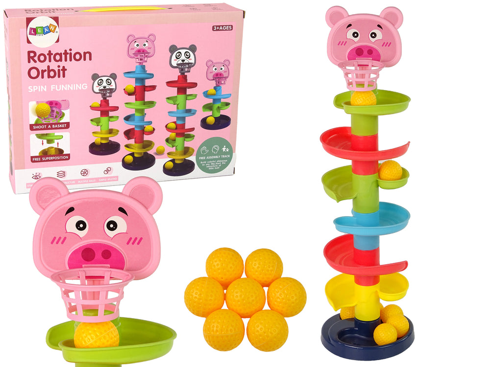 Educational Ball Slide 6 Levels Pig Basket Sorter