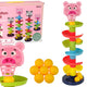 Educational Ball Slide 6 Levels Pig Basket Sorter
