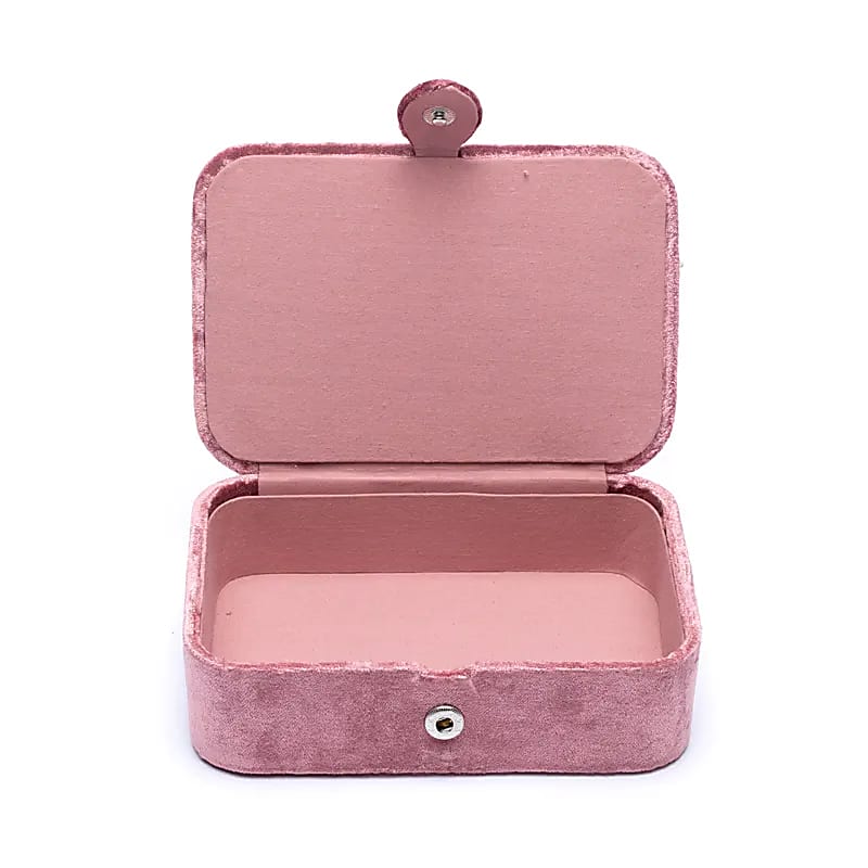 Schmuck-/Tarotbox Samtrosa mit Lebensbaum – 11x15,5x5 cm