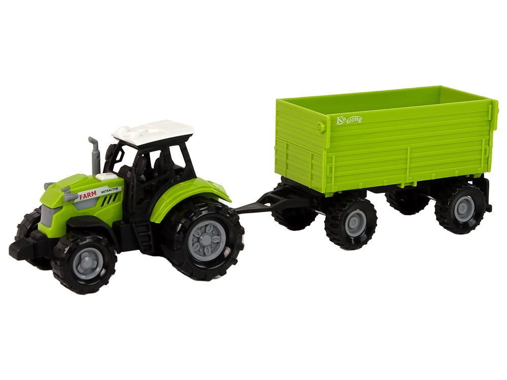 Farm Tractor With Trailer Lights Sounds Green