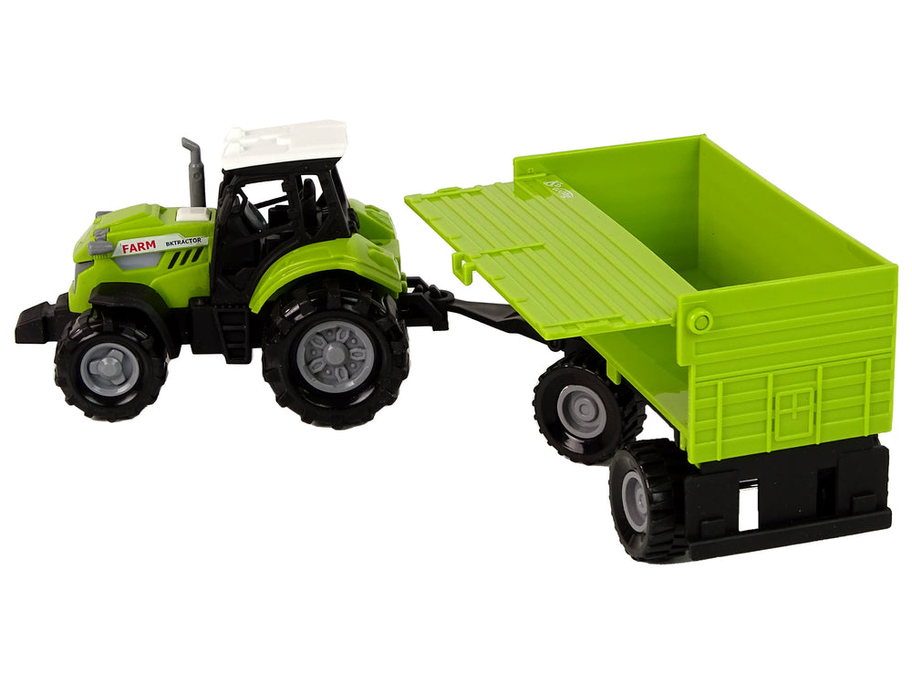 Farm Tractor With Trailer Lights Sounds Green