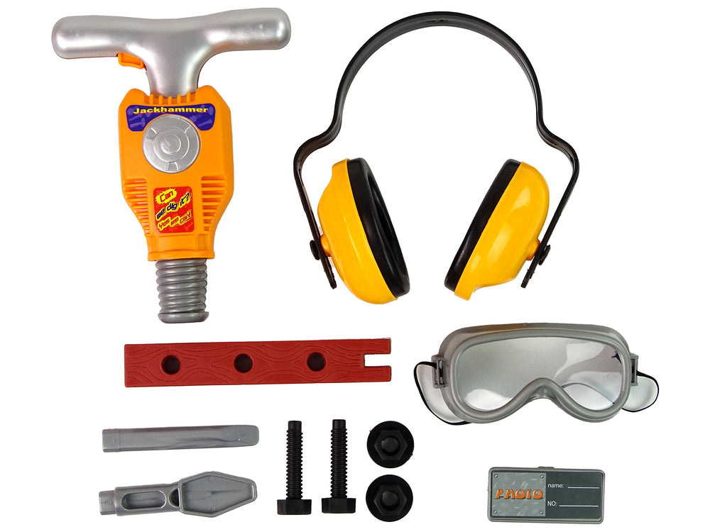 Tool Set For A Little Builder Jackhammer.