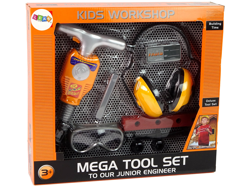 Tool Set For A Little Builder Jackhammer.