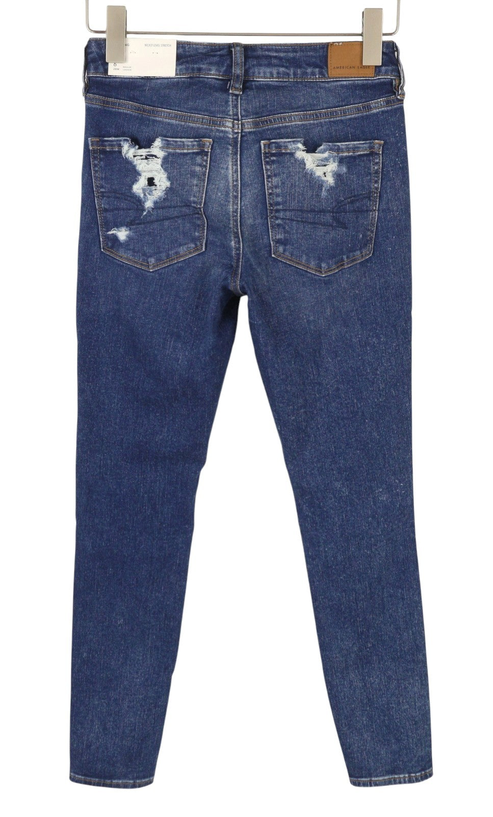 American Eagle Outfitters Jegging Women Jeansblue Distress Ripped Skinny