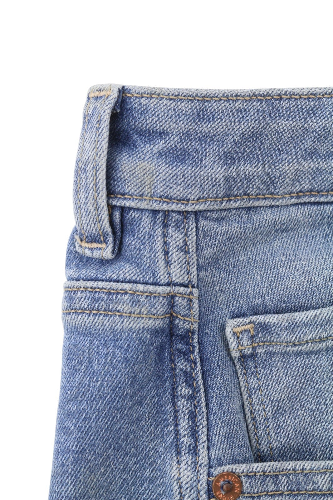 American Eagle Outfitters Stretch Mom Women Jeanswashed Blue