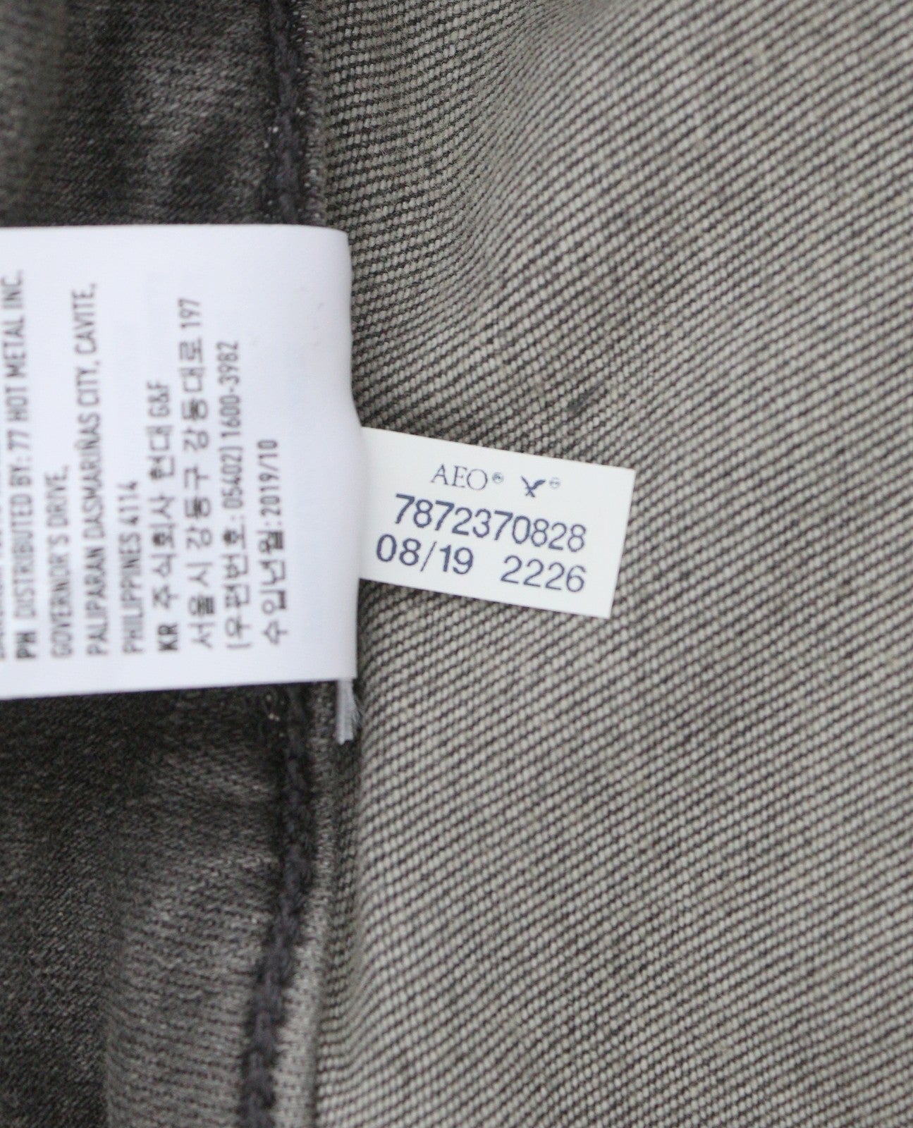 American Eagle Outfitters Jegging Taille Haute Femme Jeansfumé Gris