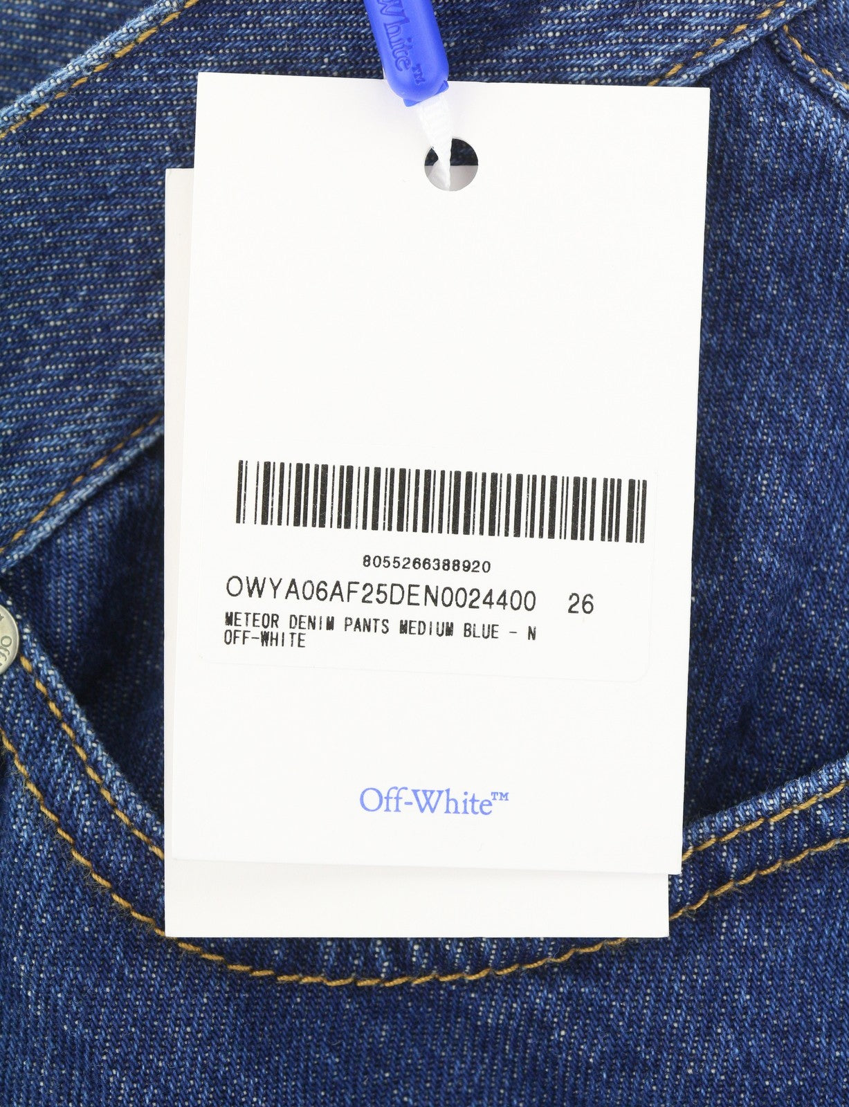 Vaqueros Meteor Denim Off-white Mujer Azul Bragueta De Botones Recortados Rrp765