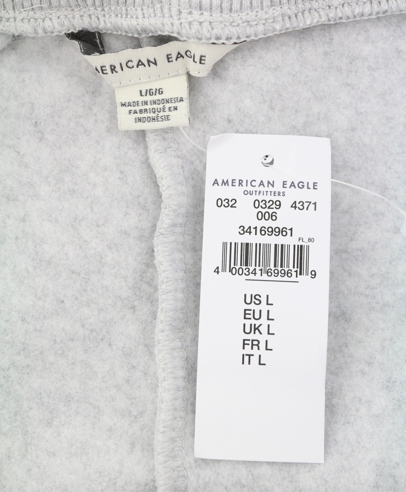 American Eagle Outfitters Men Trousersgrey Melange Drawstring Sweatpants