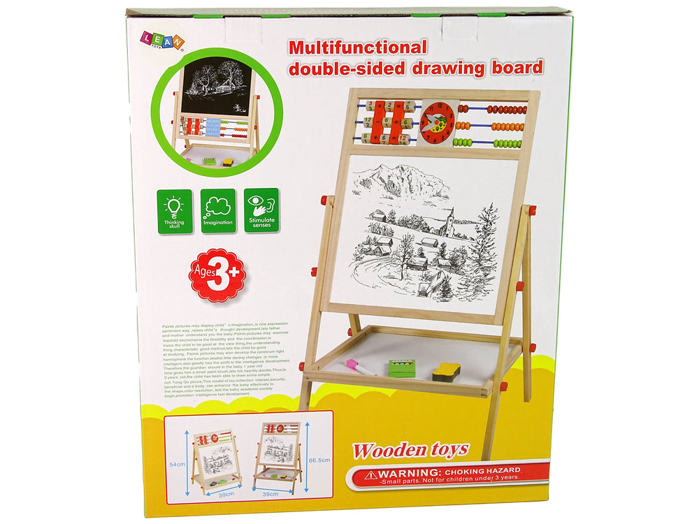Wooden Board 2in1 Abacus Chalk Pen