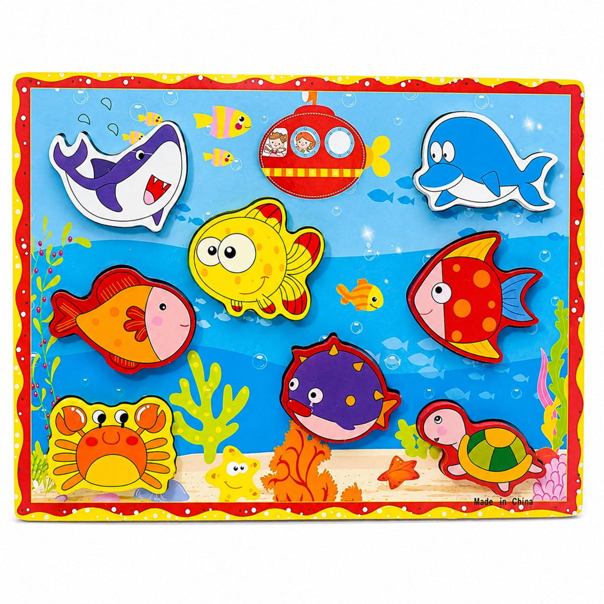 Wooden Fishing Set Colorful Magnet