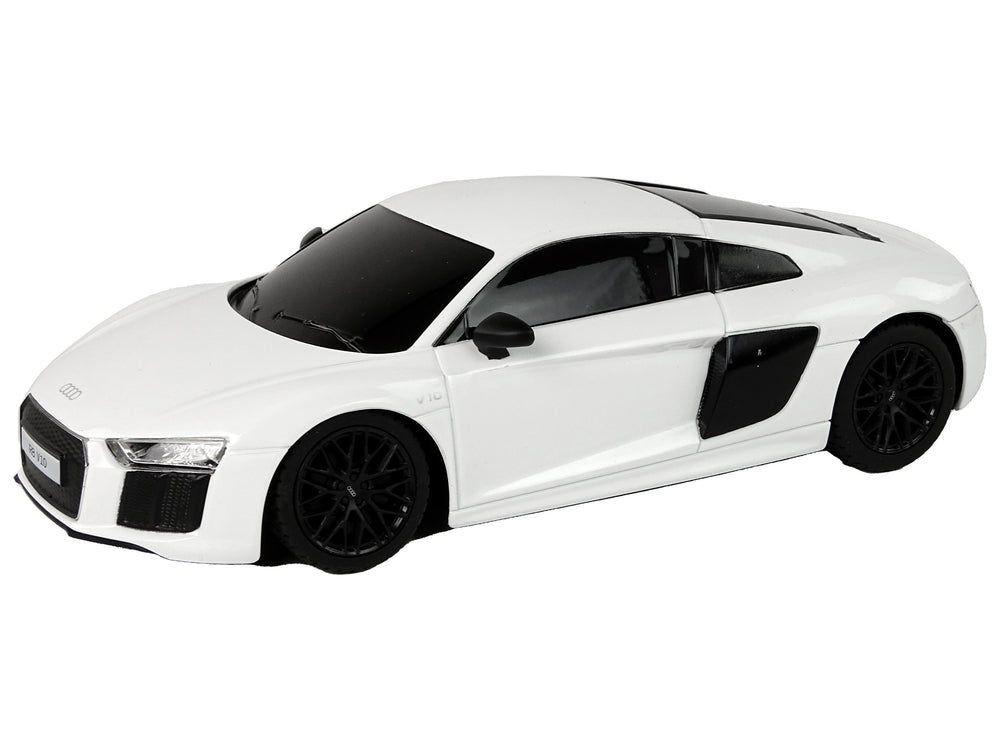 Car Remote Controlled Car Rc Audi R8 Rastar Pilot White 1:24