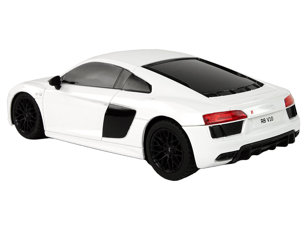 Car Remote Controlled Car Rc Audi R8 Rastar Pilot White 1:24