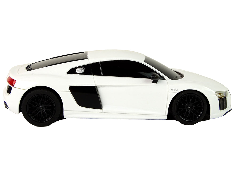 Car Remote Controlled Car Rc Audi R8 Rastar Pilot White 1:24