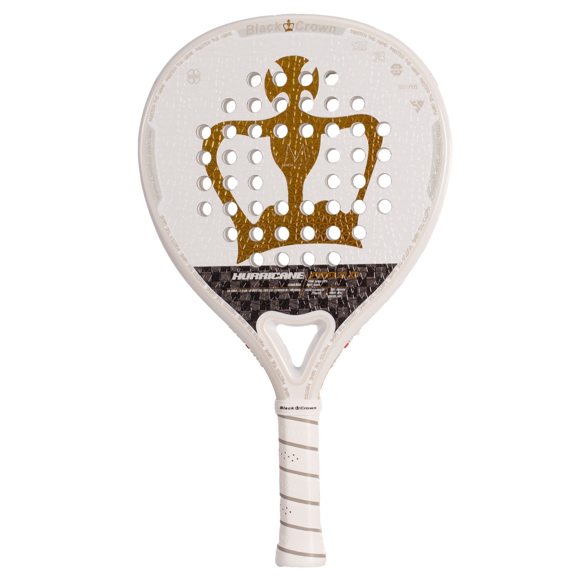 Black Crown Hurricane Pro 3.0 Padel Racket Multicolor