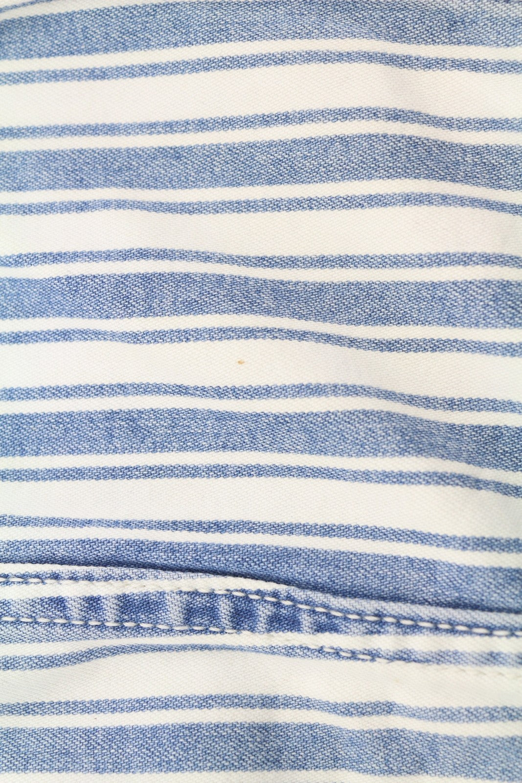 American Eagle Outfitters Women Jacketblue Striped Button-up Cropped Denim