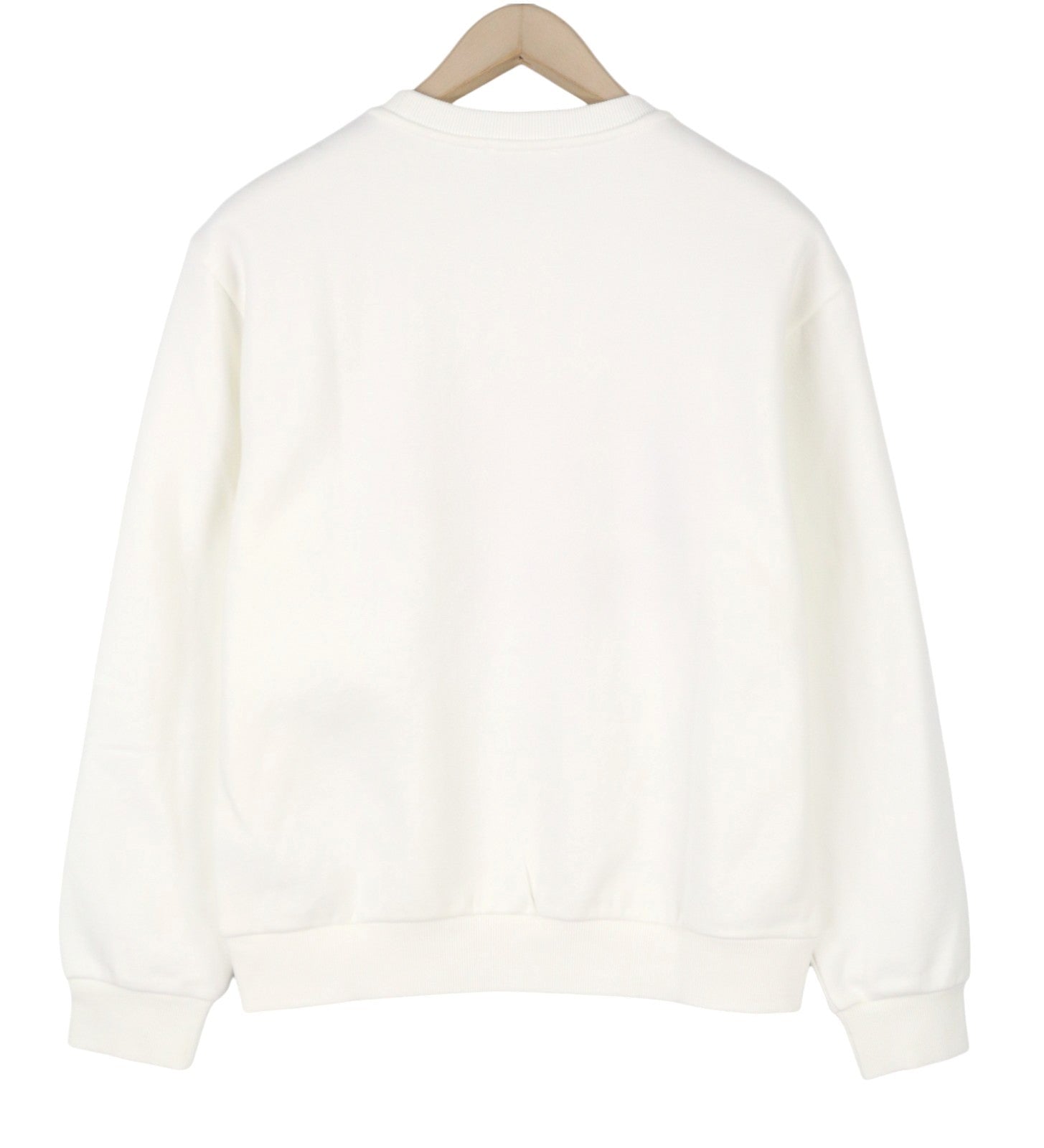 Desigual Maker Women Sweatshirtwhite Glitter Embroidered Crew Neck Pull On