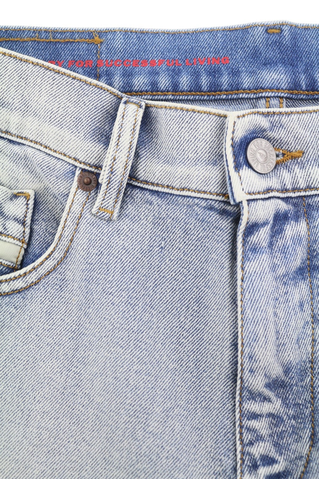 Diesel 2019 D-strukt 09c08l Men Jeansblue Faded Slim Fit Zip Fly Rrp350