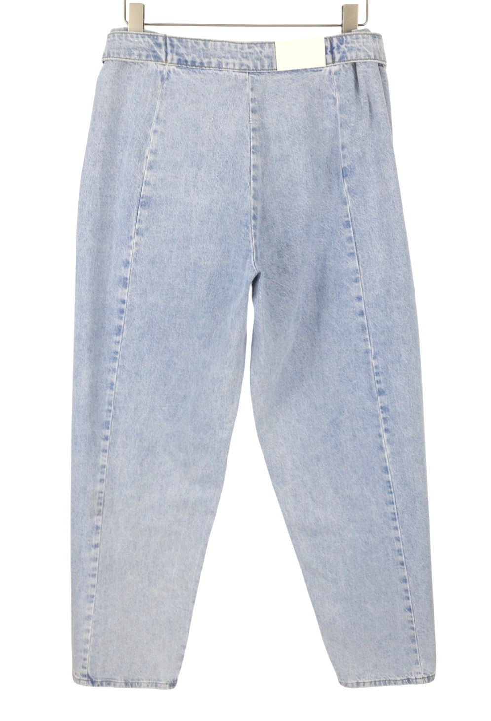 Desigual Denim Marte Women Jeansw32 Blu sbiadito con gambe super larghe pieghe sui lati