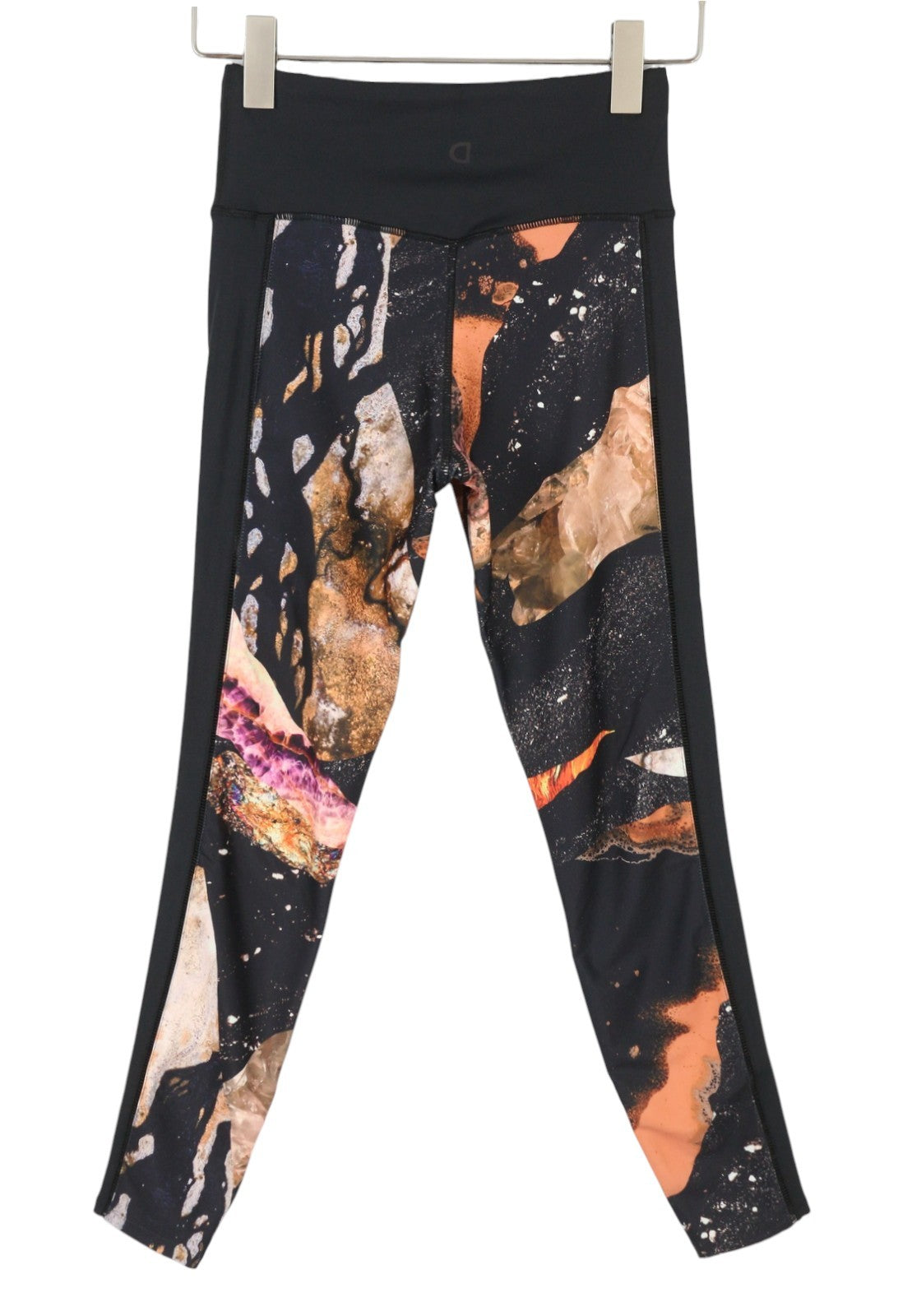 Desigual Flore damesleggingzwarte cropped print met digitale minerale effecten