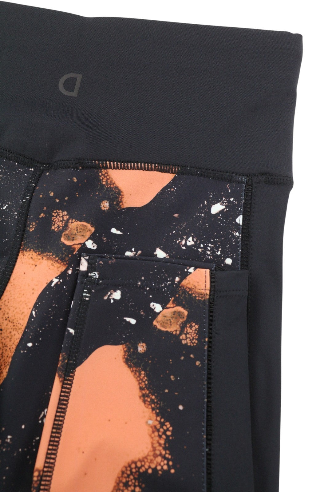 Desigual Flore damesleggingzwarte cropped print met digitale minerale effecten