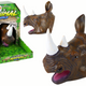Rhinoceros Animal Hand Puppet Brown